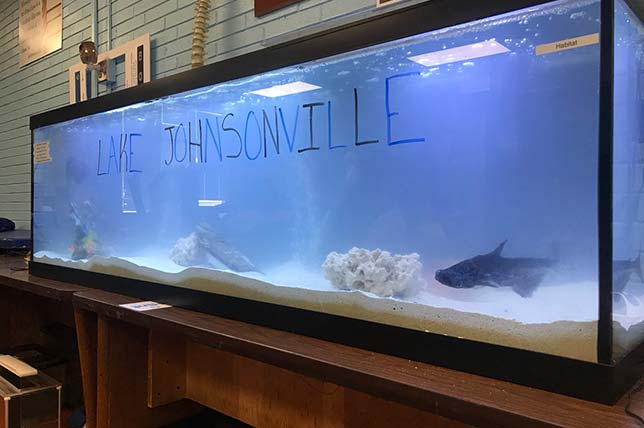 On a recent day in late October the mayor of Johnsonville was setting up a 125-gallon aquarium, which would eventually host a pair of bala sharks, a catfish, three oscars and live coral for real-life science lessons on saltwater habitats. Anthony Johnson's fourth and fifth graders at Isenberg Elementary School in Salisbury, NC refer to the tank as 