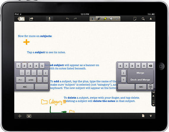 split the ipad keyboard to type with thumbs