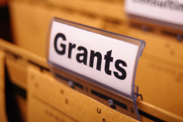image of file folder labeled grants