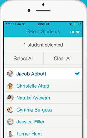 FreshGrade allows teachers to add student tags to learning artifacts for automatic inclusion in e-portfolios.