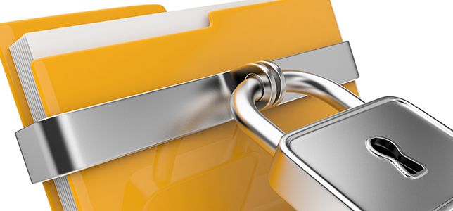 stock image of a folder with a lock on it. Cuz it's data privacy.