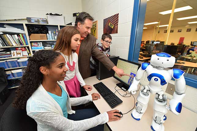 teaching stem skills with robots