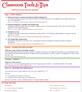 Classroom Tools & Tips