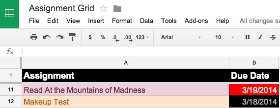 Google sheets conditional formatting date options