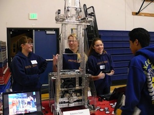  Team Antipodes at a middle school career event