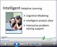 Webinar screen shot: "Intelligent - Adaptive Learning"