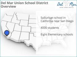 Webinar screen shot: "Del Mar Union School District Overview"