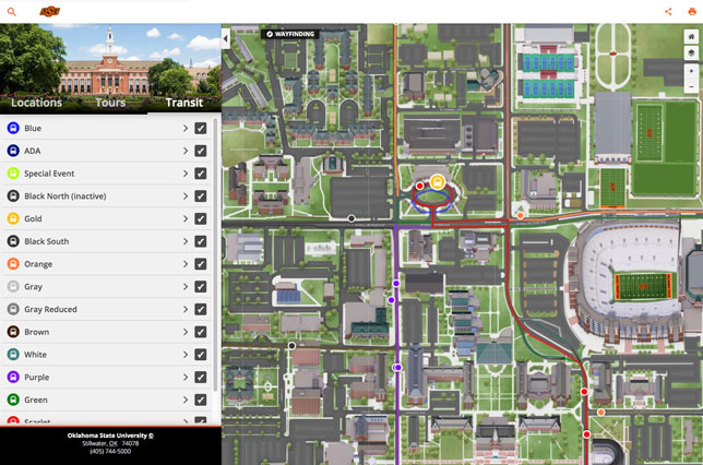 Oklahoma State University map