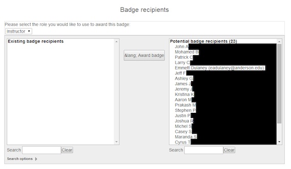 How to add badges in Moodle