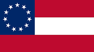 The 1861/1862 version of the Confederate flag