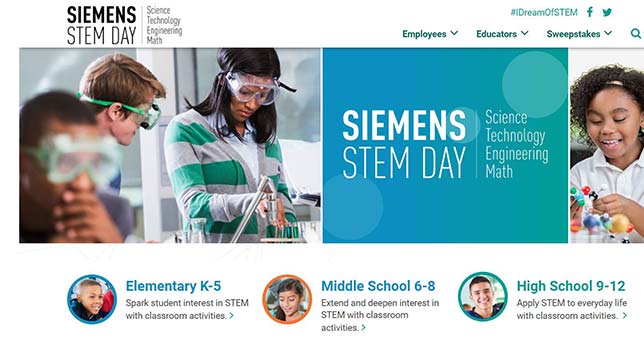 Siemens STEM Day Recharges STEM Lessons in the Classroom -- THE Journal