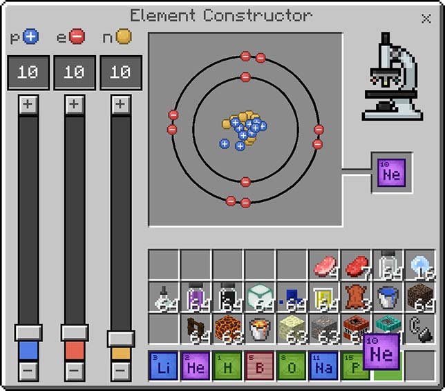 Minecraft: Education Edition element constructor