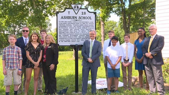 A Loudoun County project resulted in a historic marker placed at a segregation-era school.
