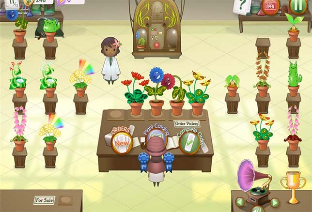  Crazy Plant Shop from Filament Learning, a game that allows students to breed wacky plants in order to learn about trait inheritance and plant genetics