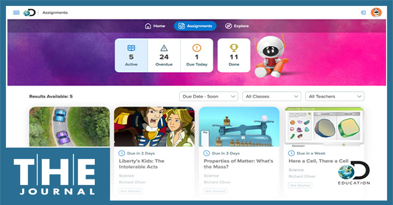 Discovery Education Unveils Updated User Experience, Adds CBE Microlearning Channel, Doubles Quiz Library — THE Journal