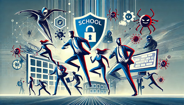 school IT team battling cybersecurity threats