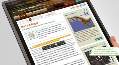 Discovery's Techbooks include a multimedia reference library, interactive maps, digital 