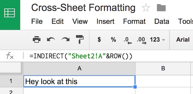 illustration of custom formula-based condtional formatting in Google Apps Google Sheets