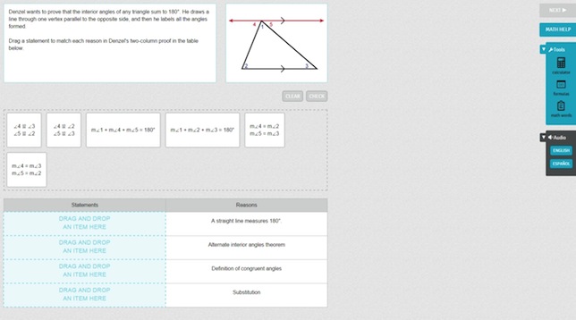 Think Through Learning has added high school geometry to its line of math software.