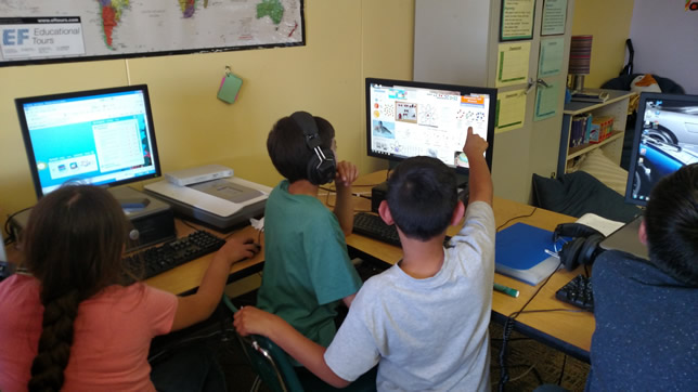 Many of the students in Owens' class have learning disabilities or other special needs such as autism that create challenges with communication and socialization, so they often use pictures and other visuals instead of spoken or written language.