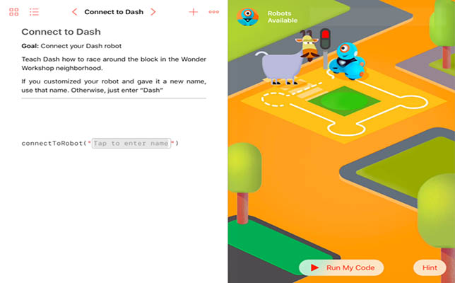 Dash Robot Simulator + Dash's Neighborhood on iOS Devices