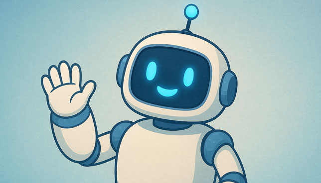 robot waving
