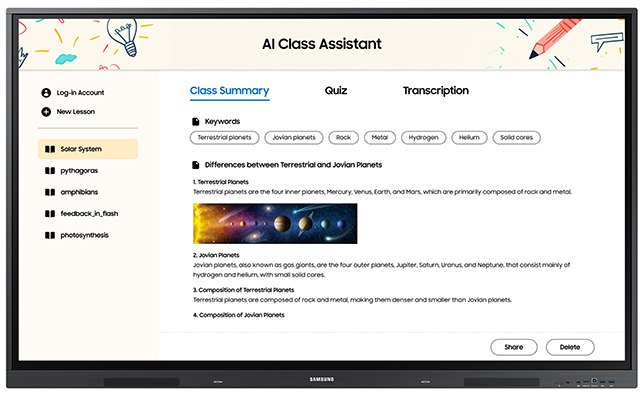 Samsung AI Class Assistant