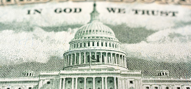 closeup of dollar bill