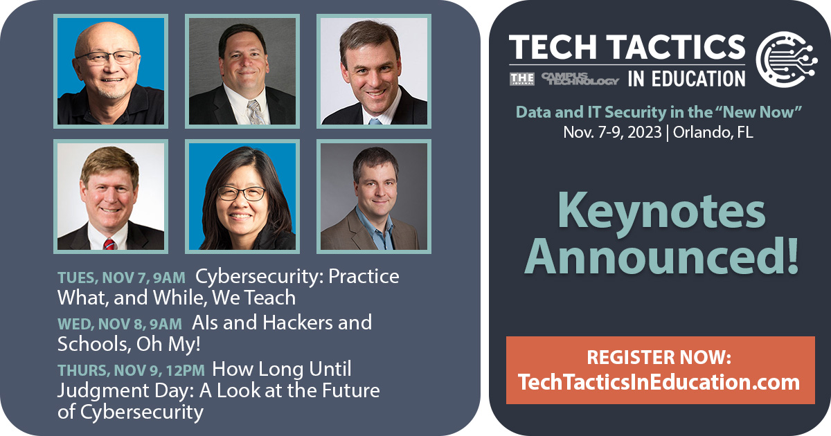 Tech Tactics in Education keynotes