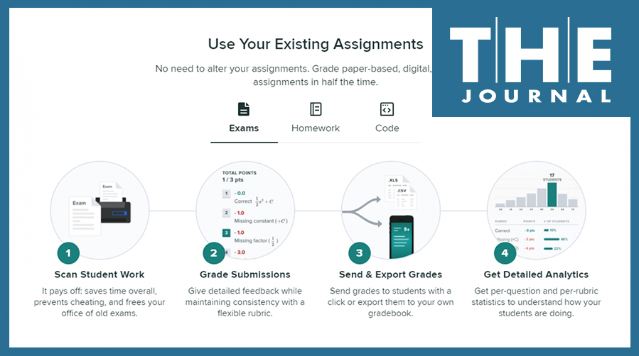 A screenshot of how to get started using Gradescope with existing assignments