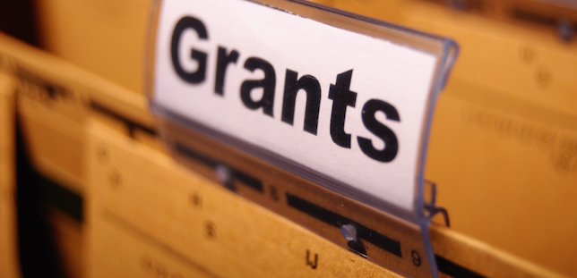 image of file folder labeled grants