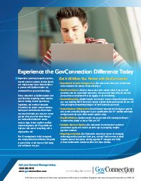 GovConnection PDF: Experience the GovConnection Difference Today