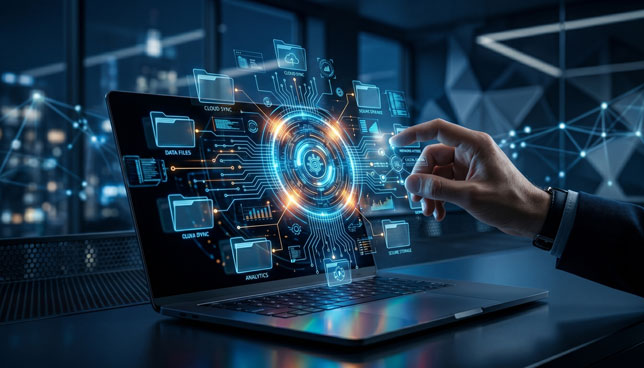 artificial intelligence on laptop