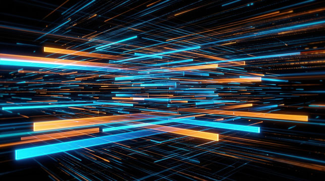 vibrant abstract light streaks