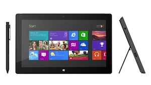 Microsoft Surface with Windows 8 Pro will run ion an Intel Core i5 chip.