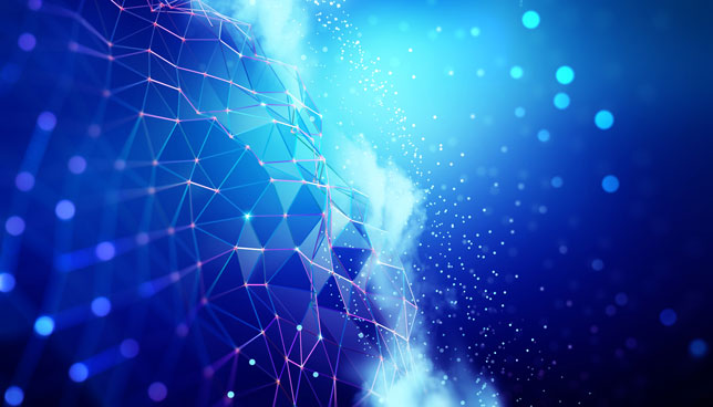 abstract network, cloud and data concept image