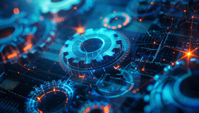 interconnected gears and cogs