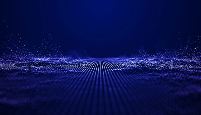 Abstract background with a dynamic wave
