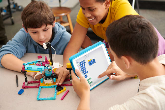  LEGO Education SPIKE Prime, a hands-on classroom robotics and coding system for grades 6–8.