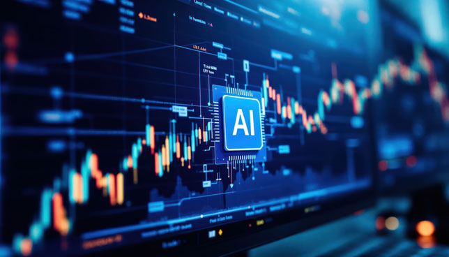 AI driven financial growth chart