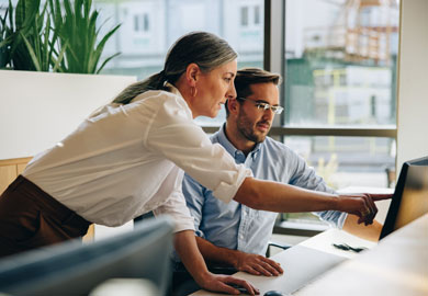 Business people working together in office
