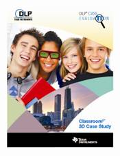 DLP Case Study PDF cover shot Students in 3D glasses, smiling.