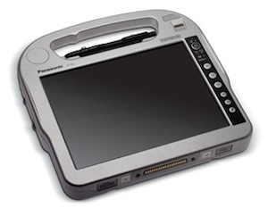 The Panasonic H2 ruggedized tablet PC offers a 2.8 GHz Intel Core i5-3427U CPU and 500 GB internal storage.