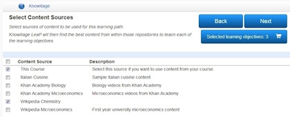 LeaP allows instructors to provide their own resources or those discovered in open educational resources from trusted Internet collections.