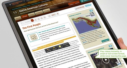 Discovery's Techbooks include a multimedia reference library, interactive maps, digital