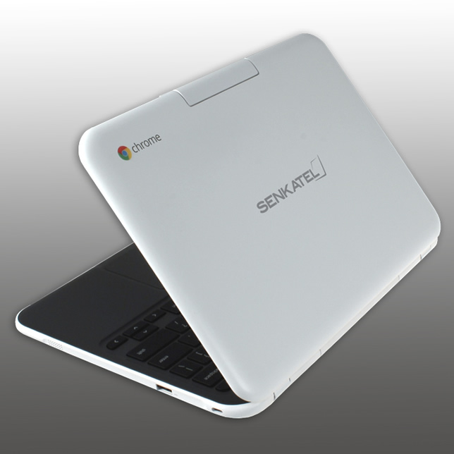 Senkatel has introduced the C1101 Chromebook, which is designed to stand the rigors of the classroom and the average student.