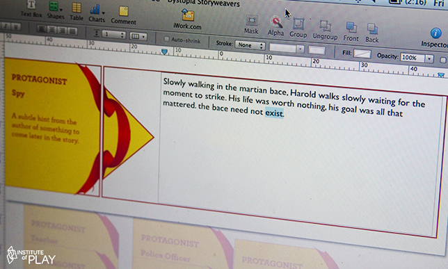 StoryWeaver asks students to work together to create a story.