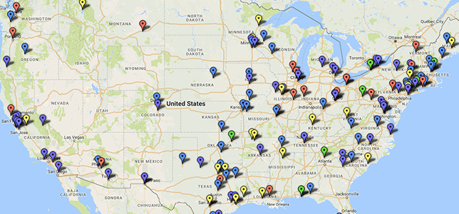 Ed Tech Strategies' K–12 Cyber Incident Map. Courtesy of Doug Levin.